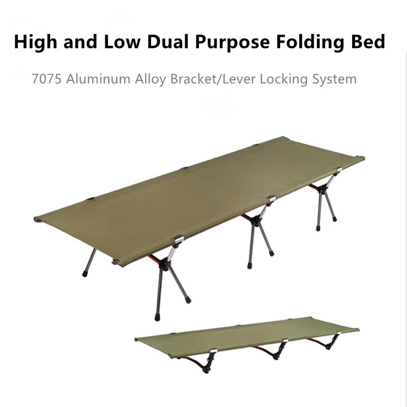 Lit de camp pliable en aluminium