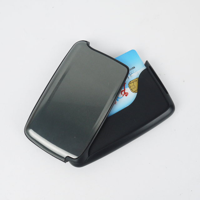 Portafoglio uomo Easy Open RFID Blacking Aluminium Holder Card